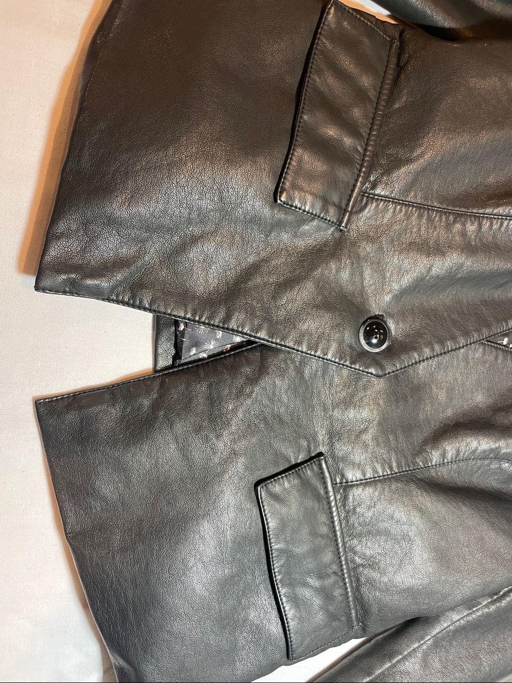 Black Rivet Black Faux Leather Blazer Jacket - Picture 5 of 10
